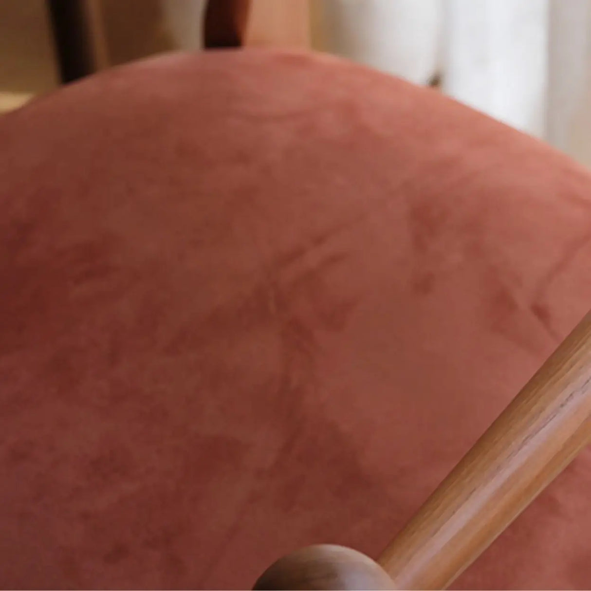 Square Open Wave-Back Wooden Arm Dining Chairs Orange Image - 9