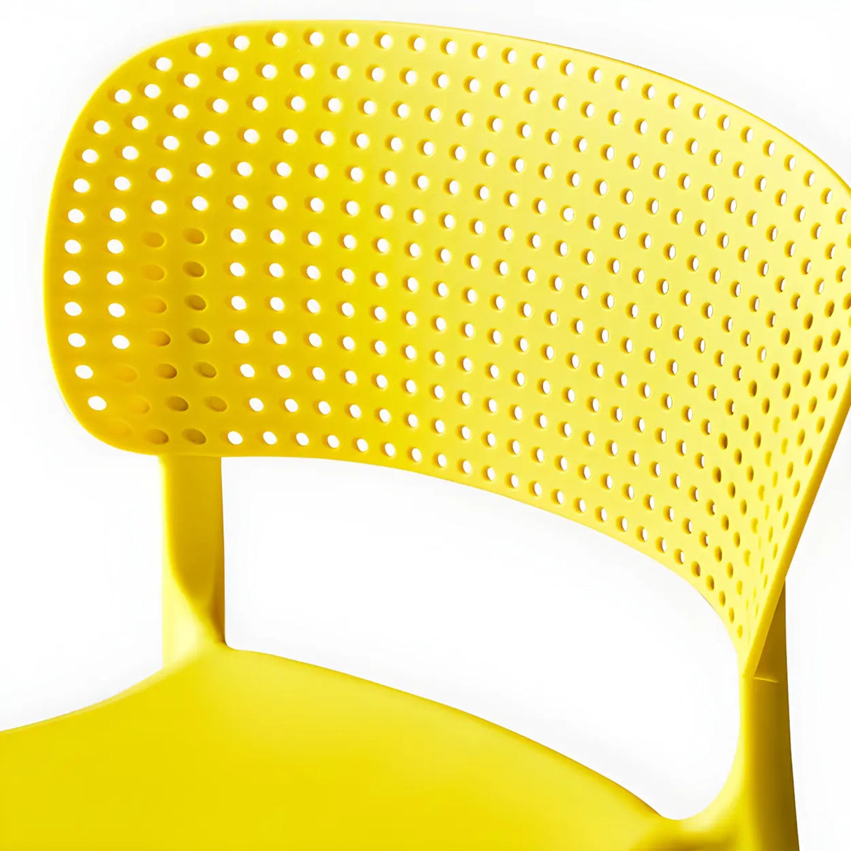 Stackable Minimalist Open Back Side Chair with Four-Leg Image - 14