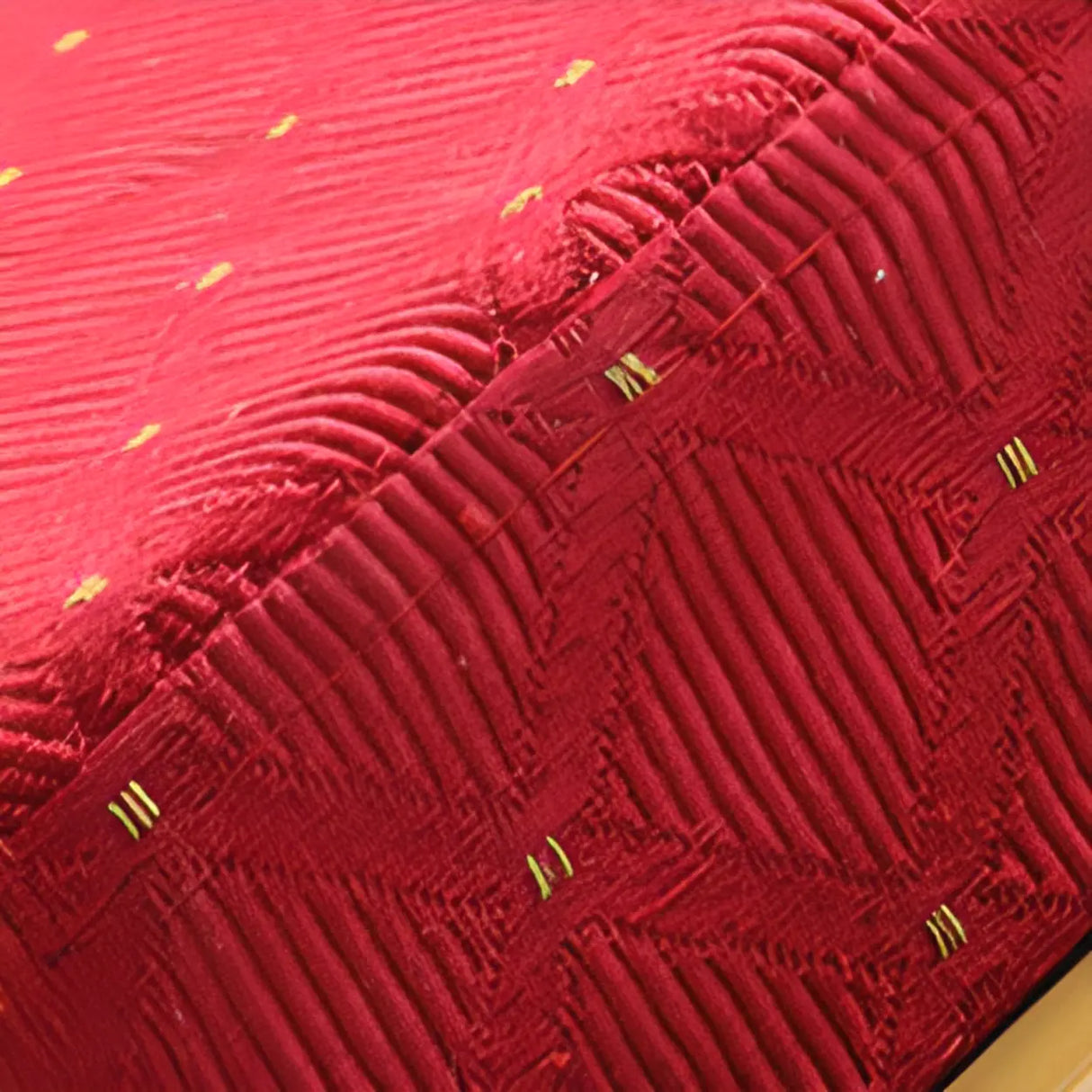 Stackable Print Fabric High Back Metal Dining Chair Image - 10