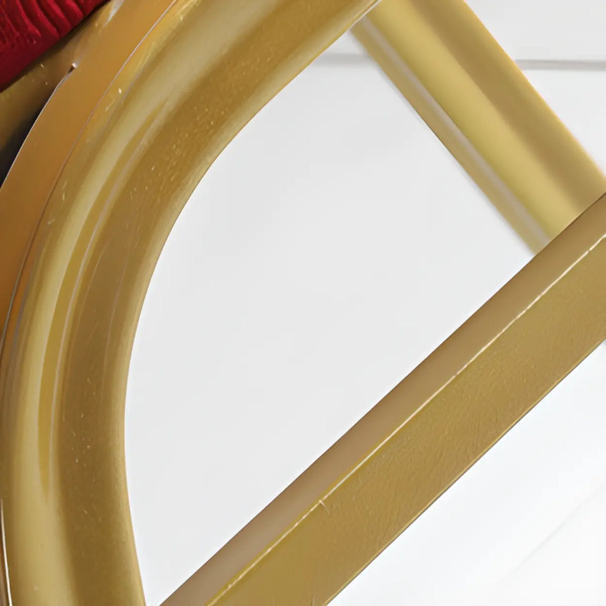 Stackable Print Fabric High Back Metal Dining Chair Image - 11