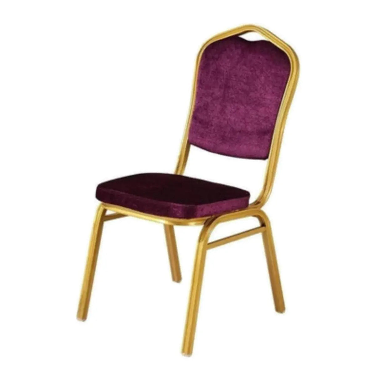 Stackable Print Fabric High Back Metal Dining Chair Image - 17