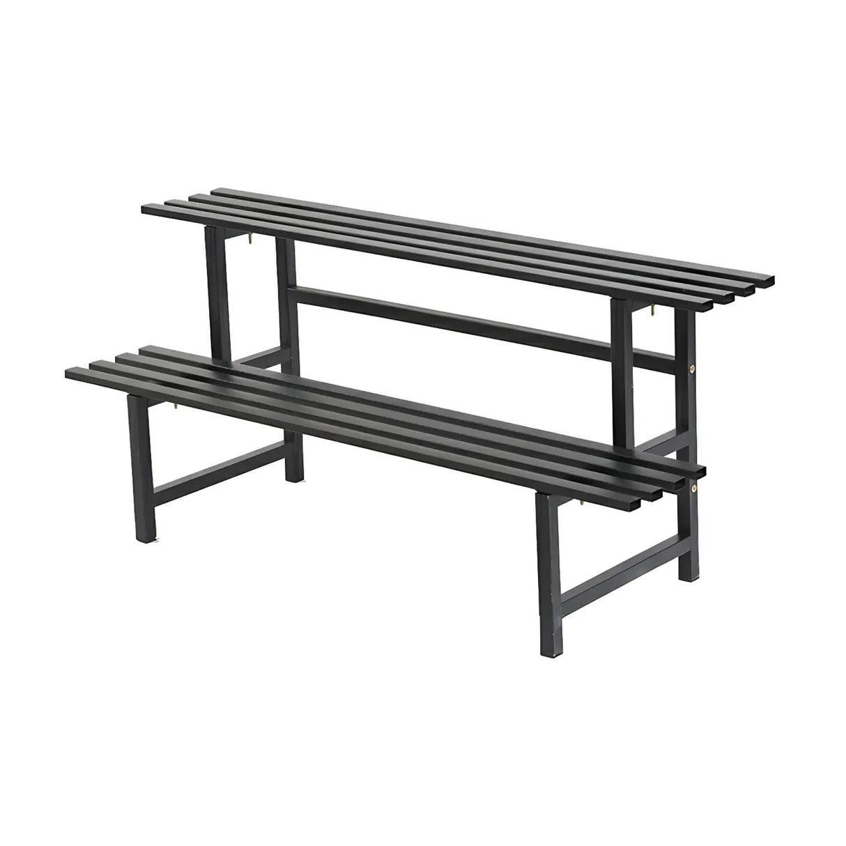 Stain-Resistant Black Metal Rectangle Multi-Tier Plant Rack Image - 12