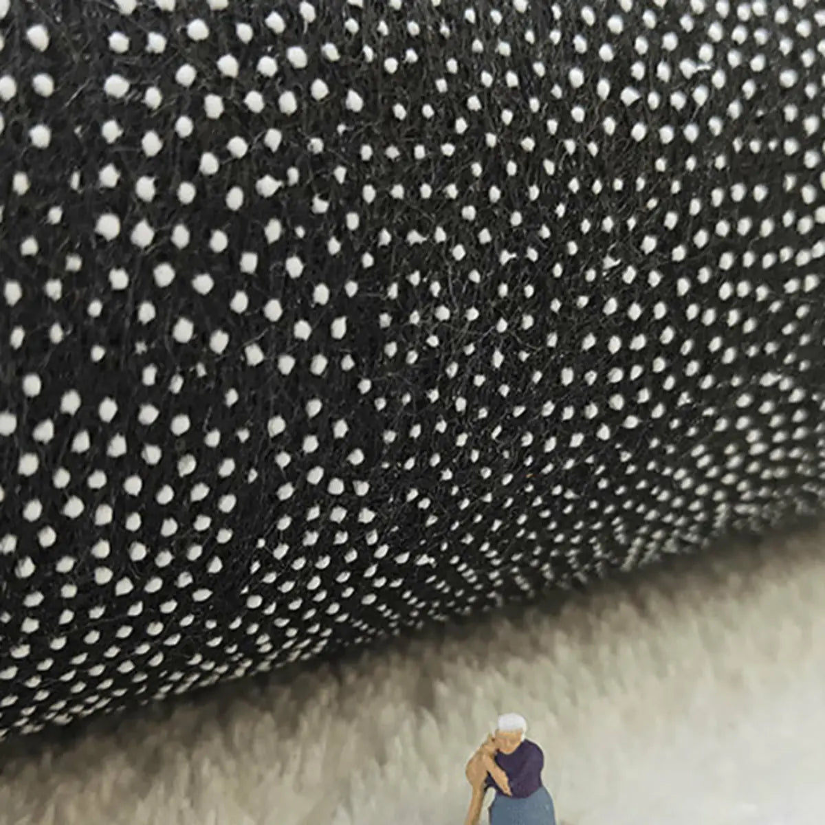 Stain Resistant Checkered Polypropylene Pink Area Rug Image - 8