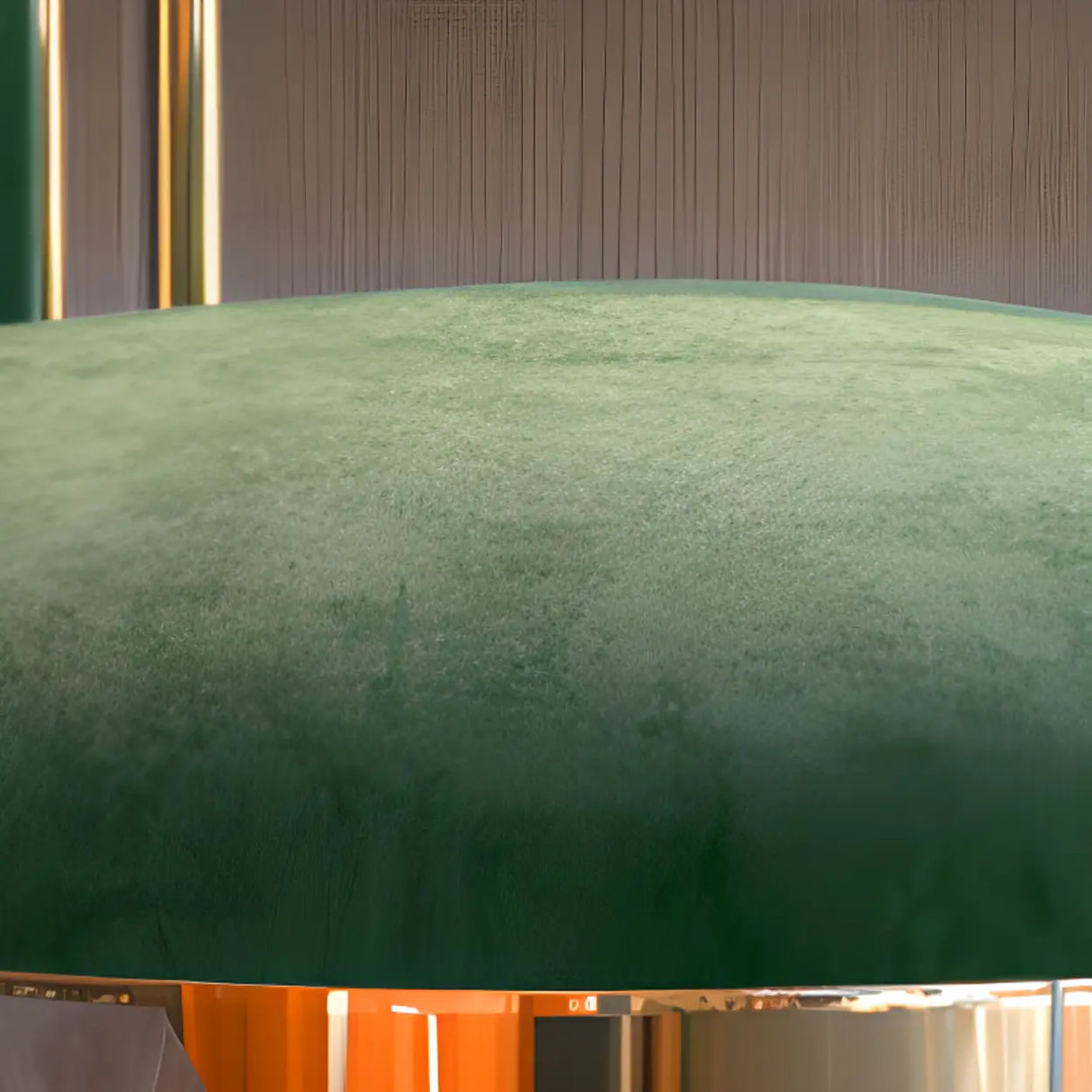 Stainless Steel Frame Round Bar Stool with Curved Back Image - 10