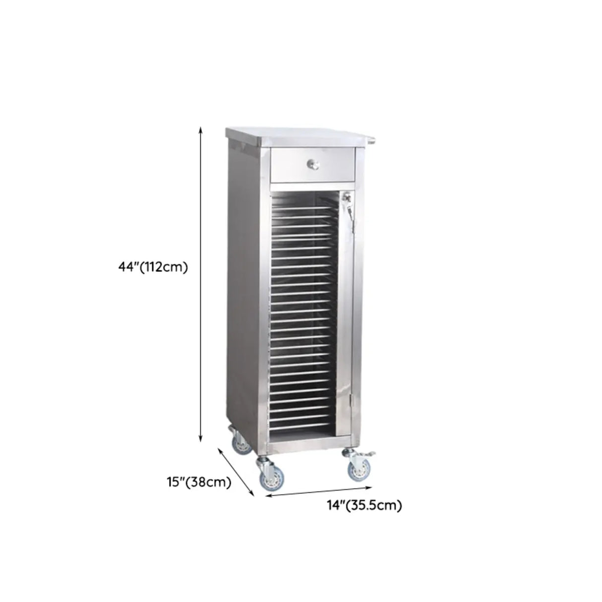 Stainless Steel Medical Cart with Drawers and Shelves Image - 14