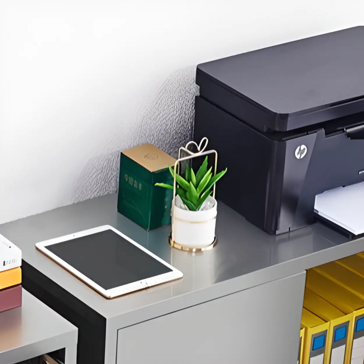 Stainless Steel Vertical Silver Filing Cabinet with Lock Image - 8