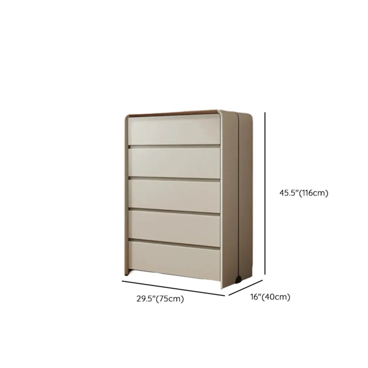 Standard Height Wood Dresser for Multiple Drawers Image - 10