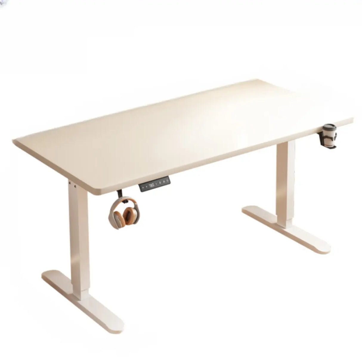 Standard Medium Height-Adjustable Wooden Writing Desk Image - 6