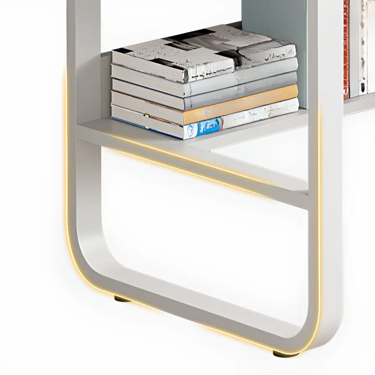 Standard Wooden Writing Desk with Drawers and Shelves Image - 12