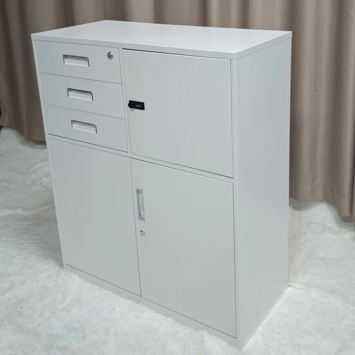 Steel Fire Resistant Storage Vertical Filing Cabinet Image - 12