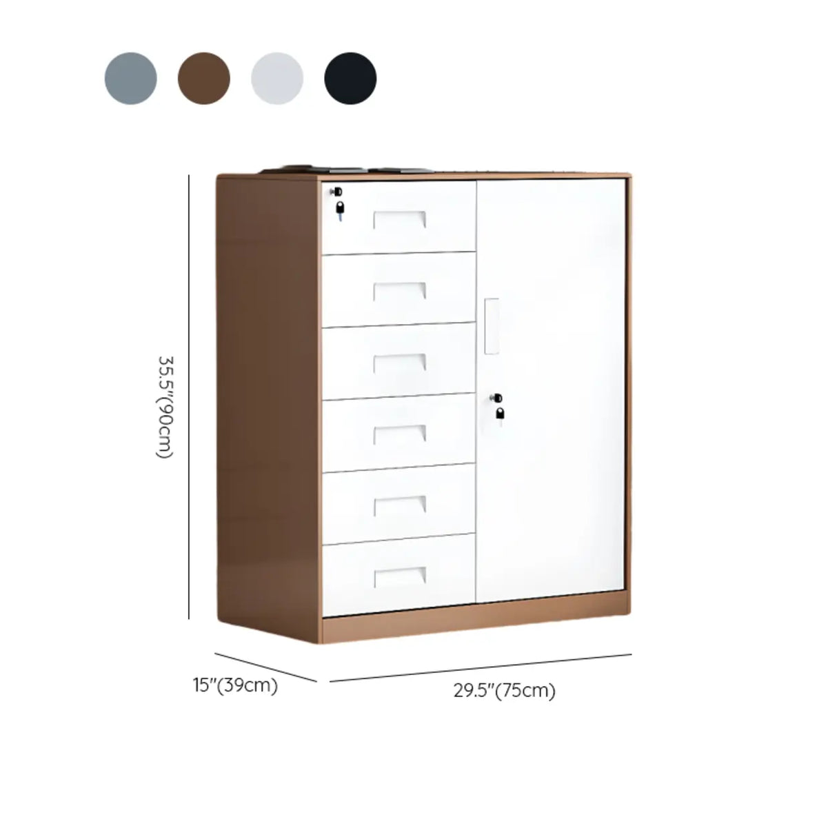 Steel Fire Resistant Storage Vertical Filing Cabinet Image - 25