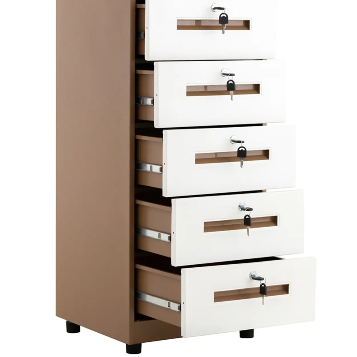 Steel Vertical Lockable Filing Cabinet with Drawers Image - 12