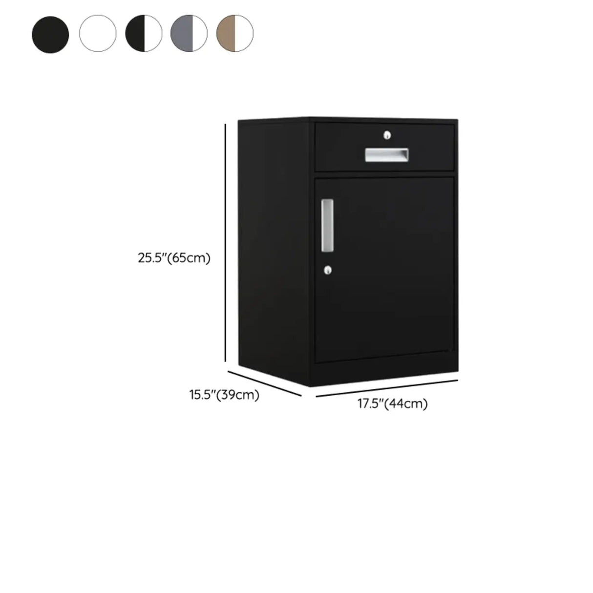 Steel Vertical Lockable Filing Cabinet with Drawers Image - 60