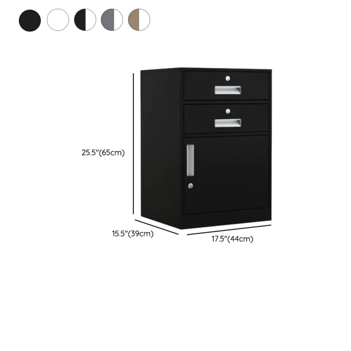 Steel Vertical Lockable Filing Cabinet with Drawers Image - 61