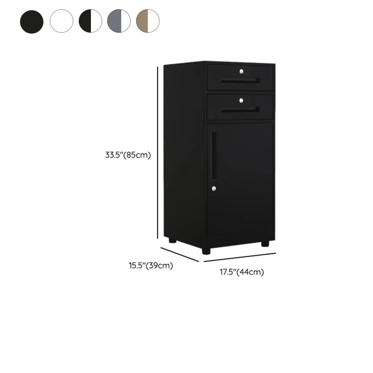 Steel Vertical Lockable Filing Cabinet with Drawers Image - 67