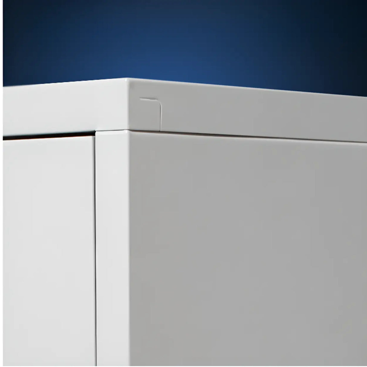 Steel Vertical White Filing Cabinet with Secure Storage Image - 10