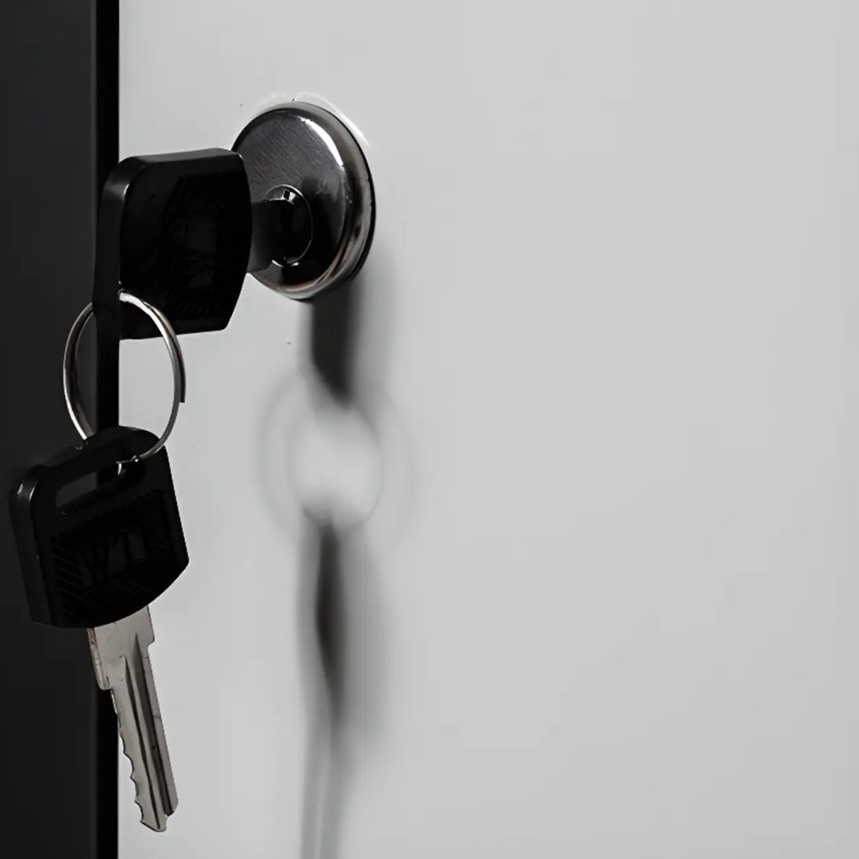 Steel Vertical White Filing Cabinet with Secure Storage Image - 15