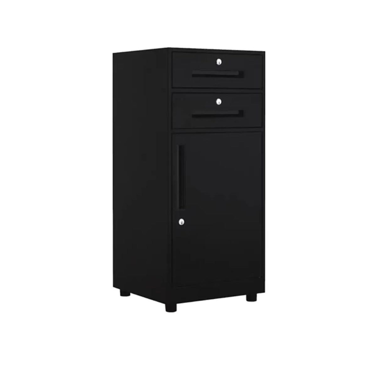 Steel Vertical White Filing Cabinet with Secure Storage Image - 16