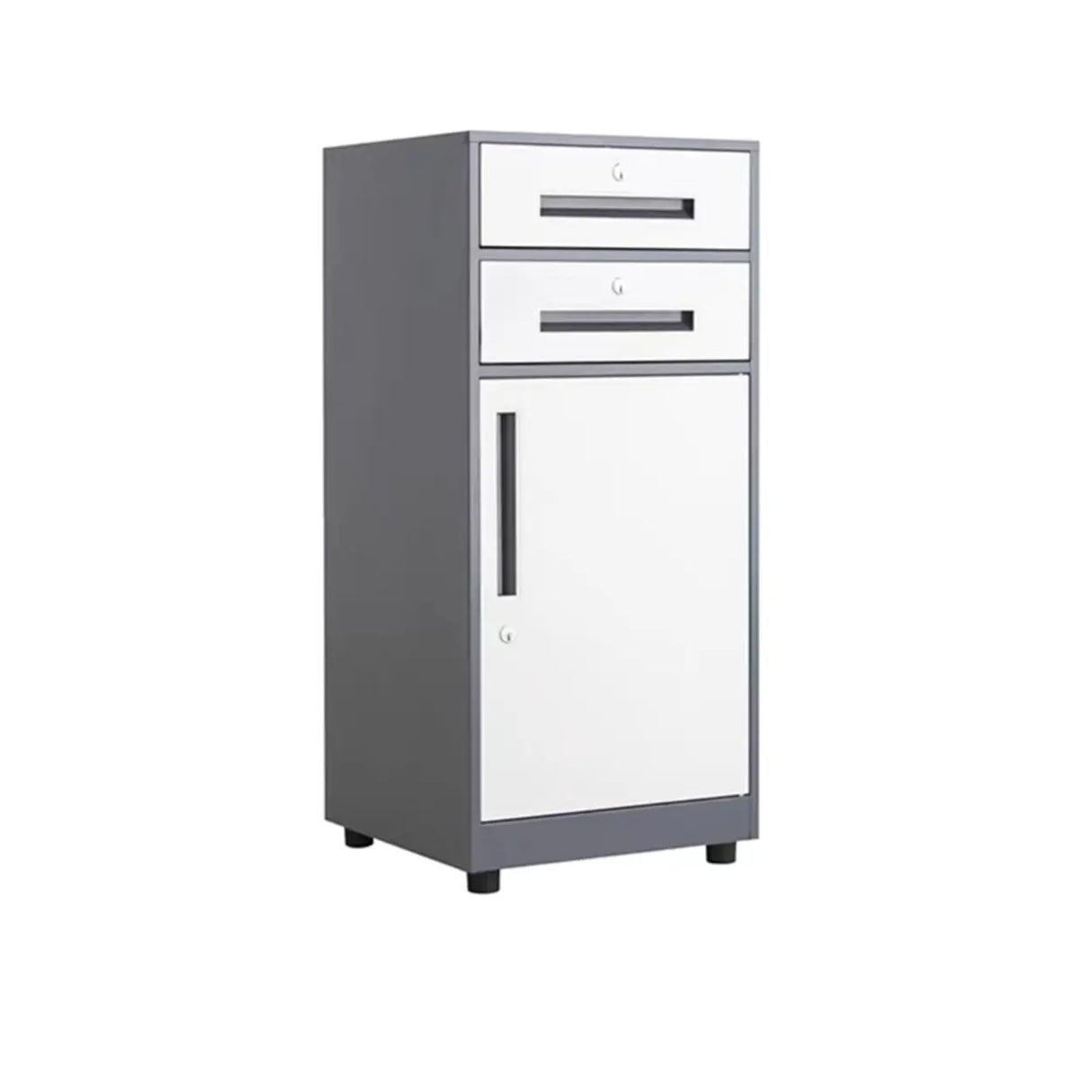 Steel Vertical White Filing Cabinet with Secure Storage Image - 18