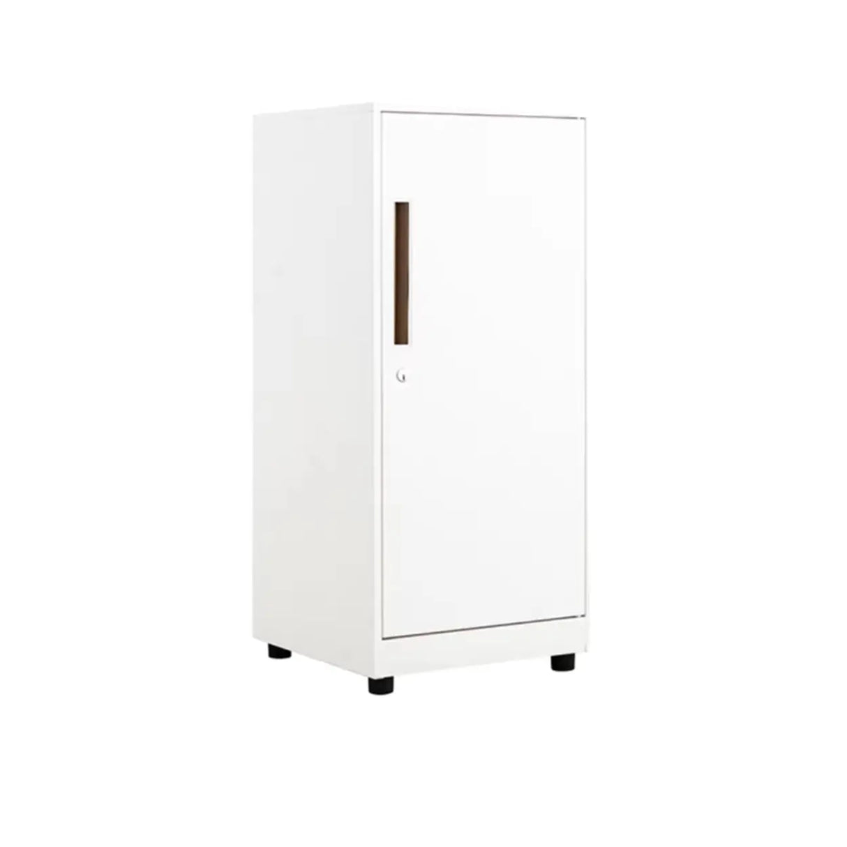 Steel Vertical White Filing Cabinet with Secure Storage Image - 2