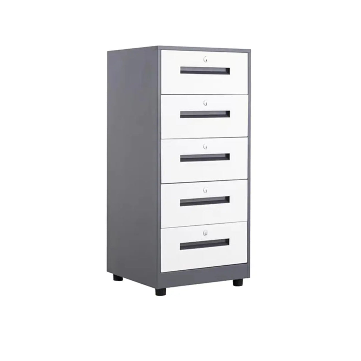 Steel Vertical White Filing Cabinet with Secure Storage Image - 20