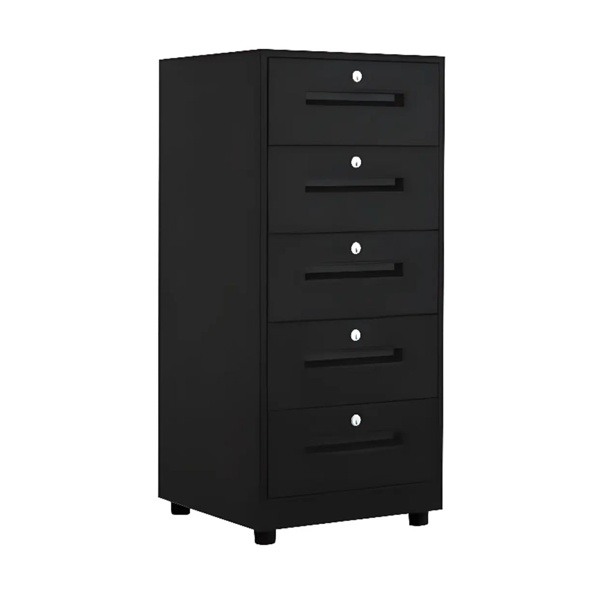 Steel Vertical White Filing Cabinet with Secure Storage Image - 24