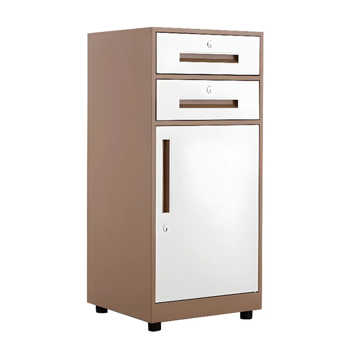 Steel Vertical White Filing Cabinet with Secure Storage Image - 25