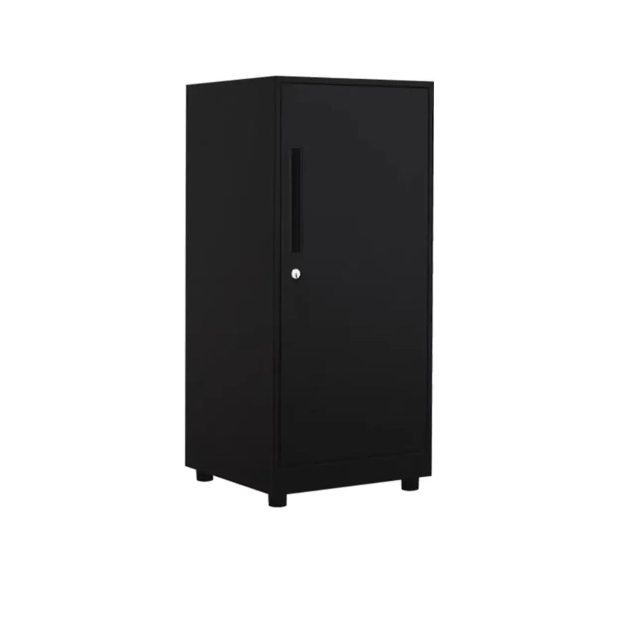 Steel Vertical White Filing Cabinet with Secure Storage Image - 4