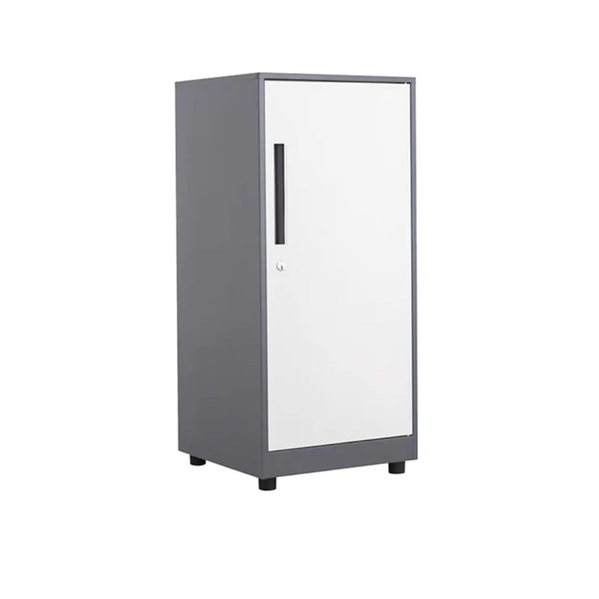 Steel Vertical White Filing Cabinet with Secure Storage Image - 5