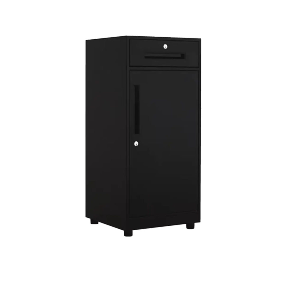 Steel Vertical White Filing Cabinet with Secure Storage Image - 9