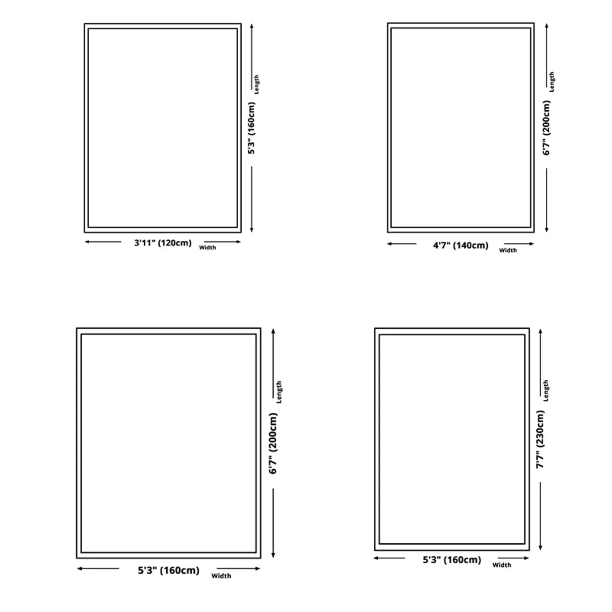 Striped Modern Geometric Polypropylene Area Rug