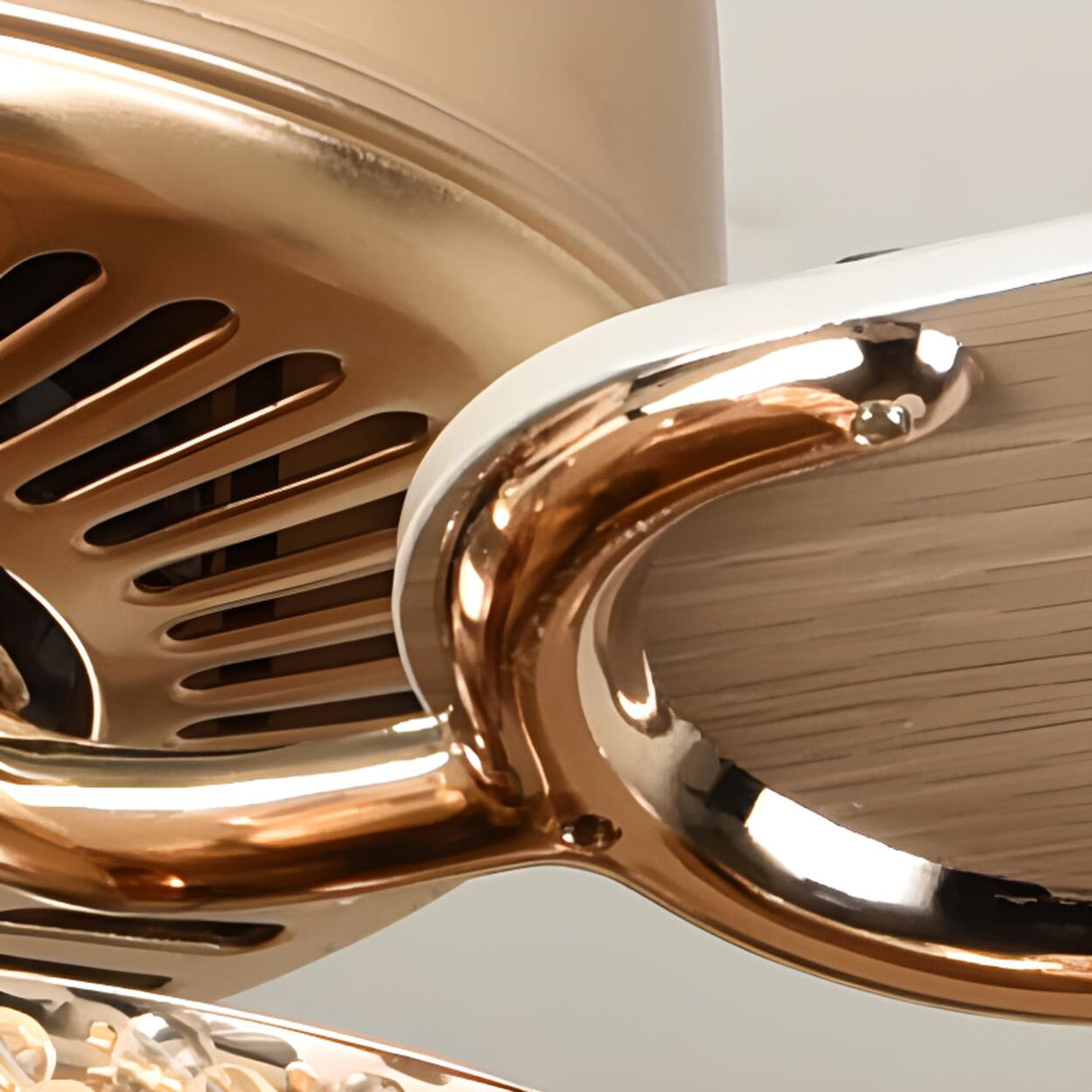 Stylish 5 Blade LED Standard Ceiling Fan with Light Image - 12