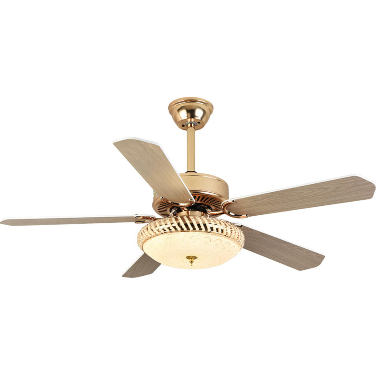 Stylish 5 Blade LED Standard Ceiling Fan with Light Image - 5