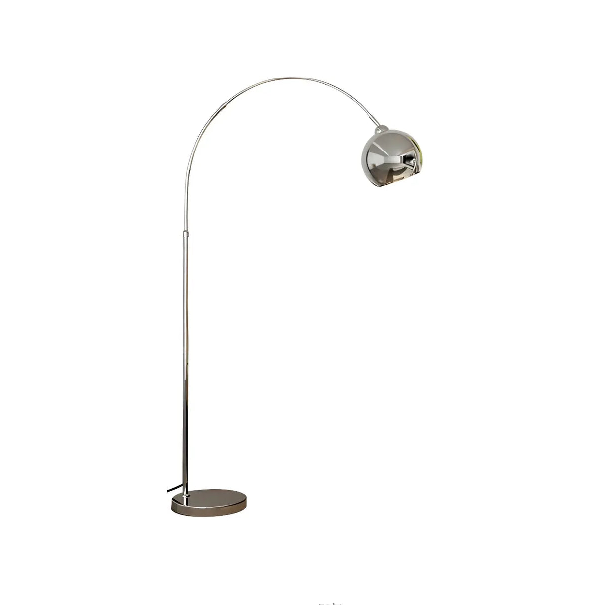 Stylish Adjustable Chrome Dome and Arc Floor Lamp Image - 12