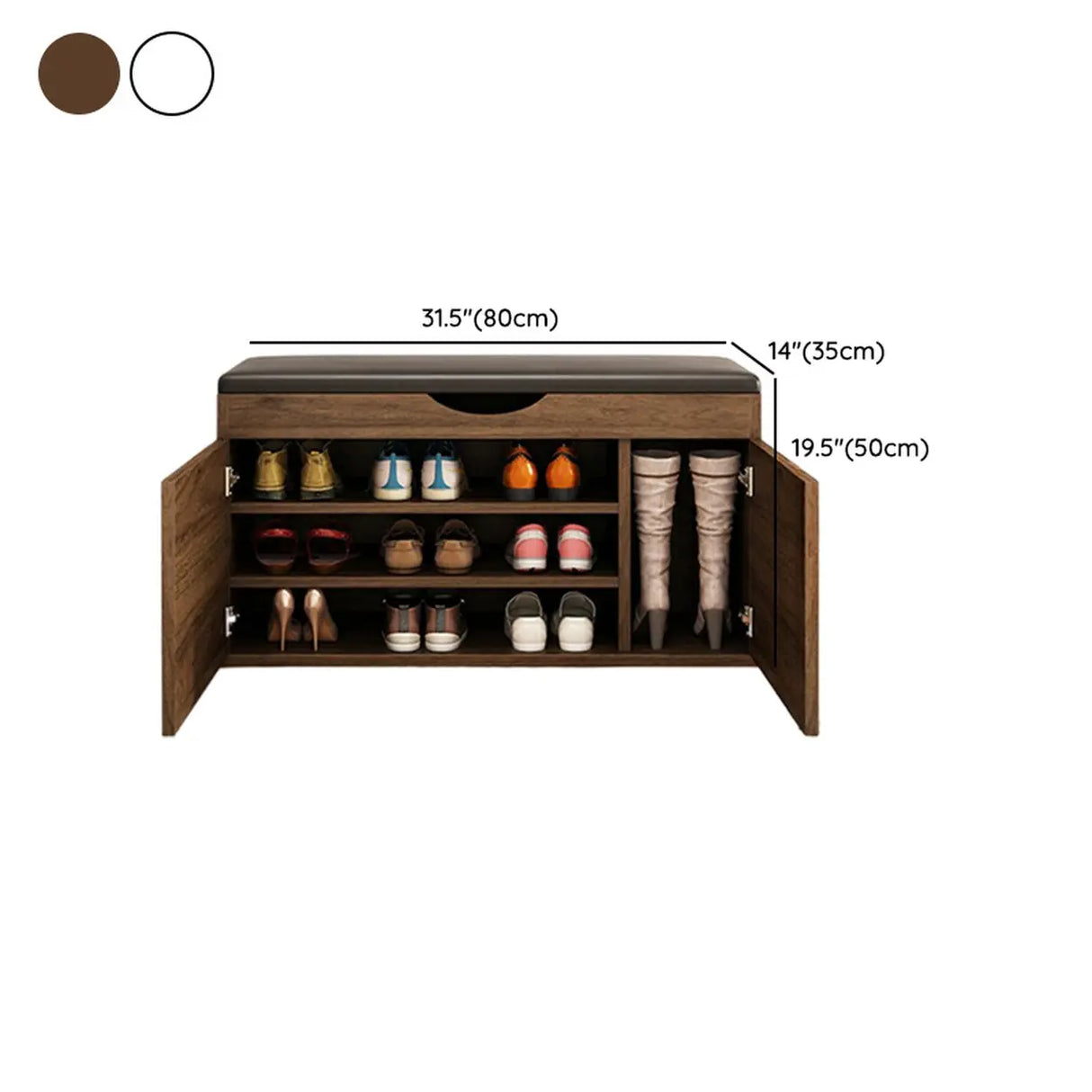 Stylish Adjustable Marble Hallway White Shoe Storage Bench Image - 33