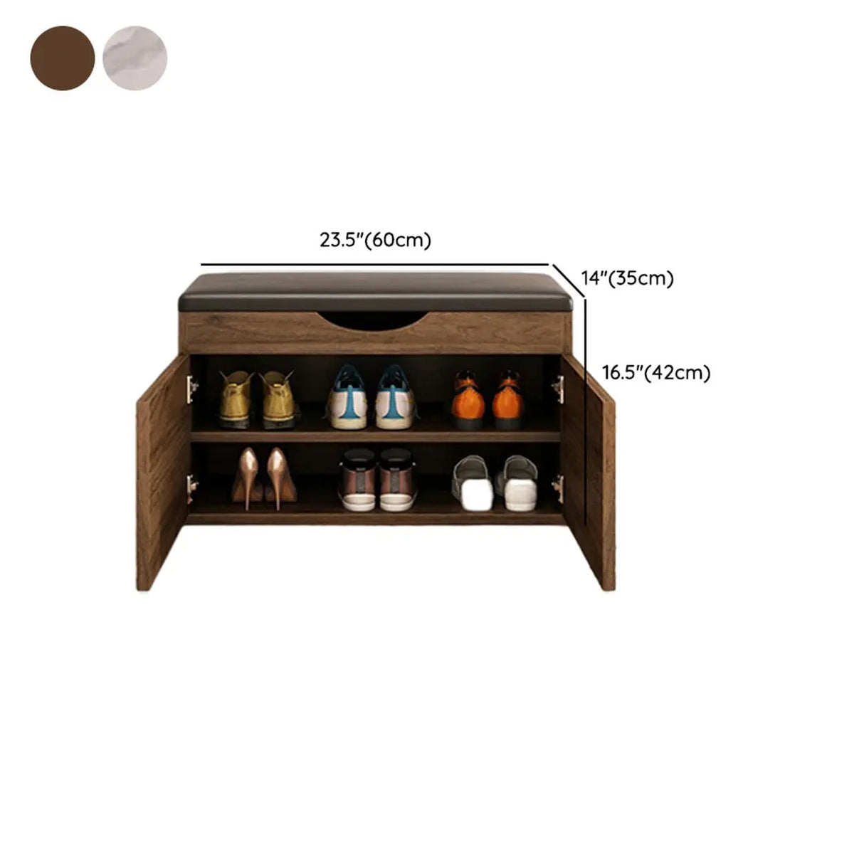 Stylish Adjustable Marble Hallway White Shoe Storage Bench Image - 38