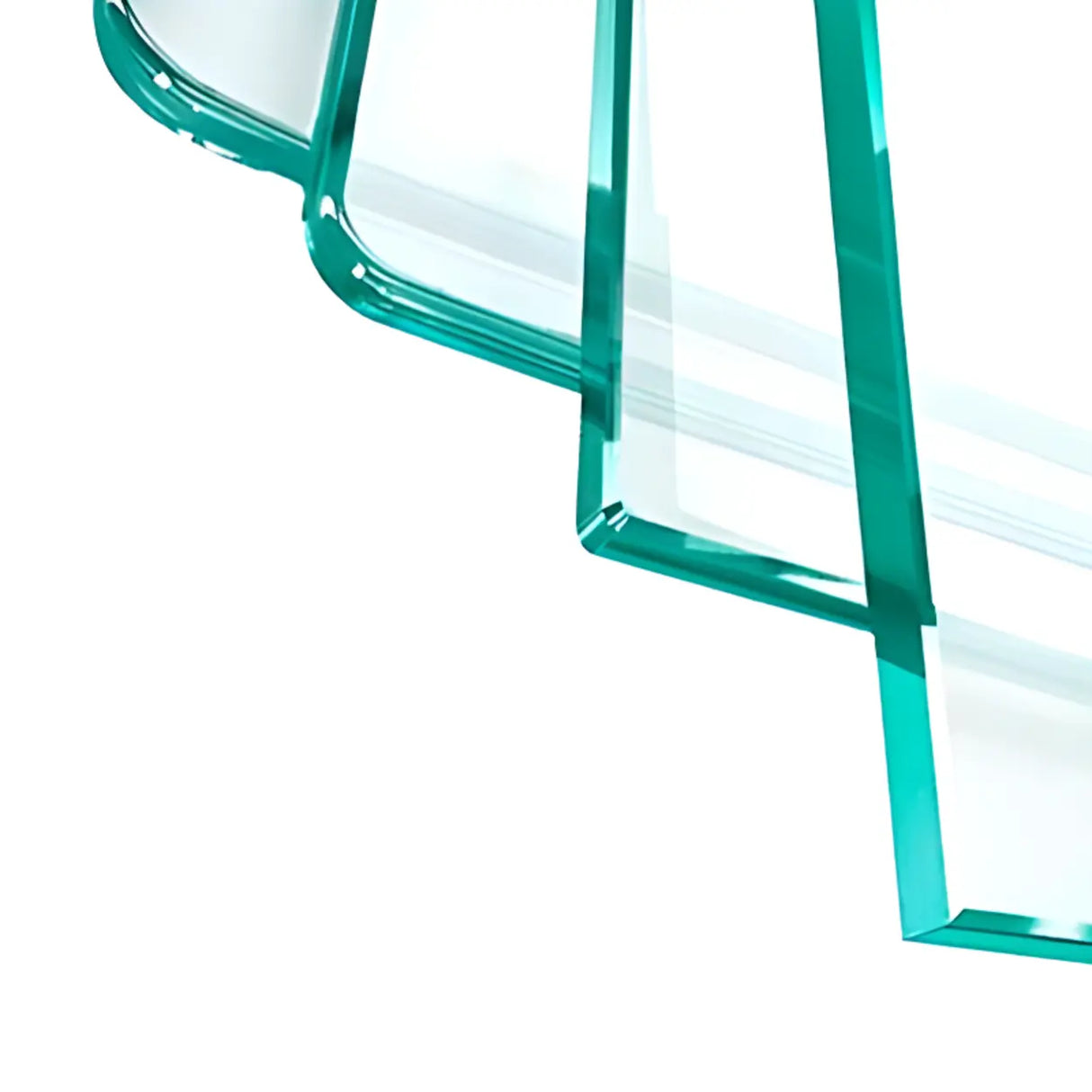 Stylish Black Clear Glass Adjustable Display Cabinet Image - 17