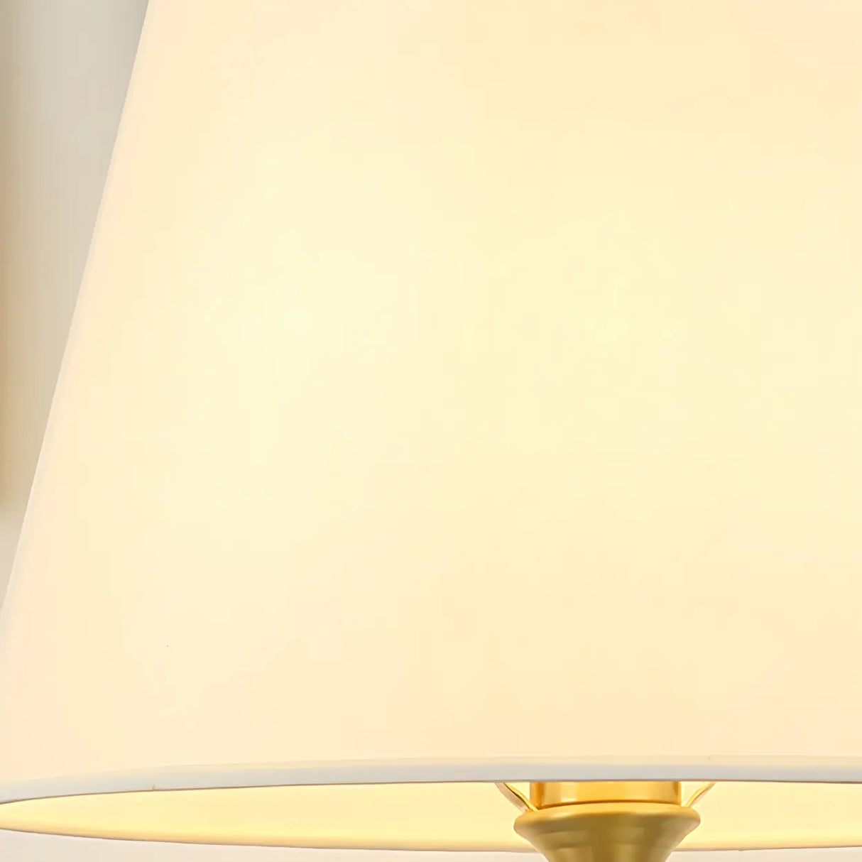 Stylish Blue Vase Ceramic Base Fabric Shade Table Lamp Image - 4