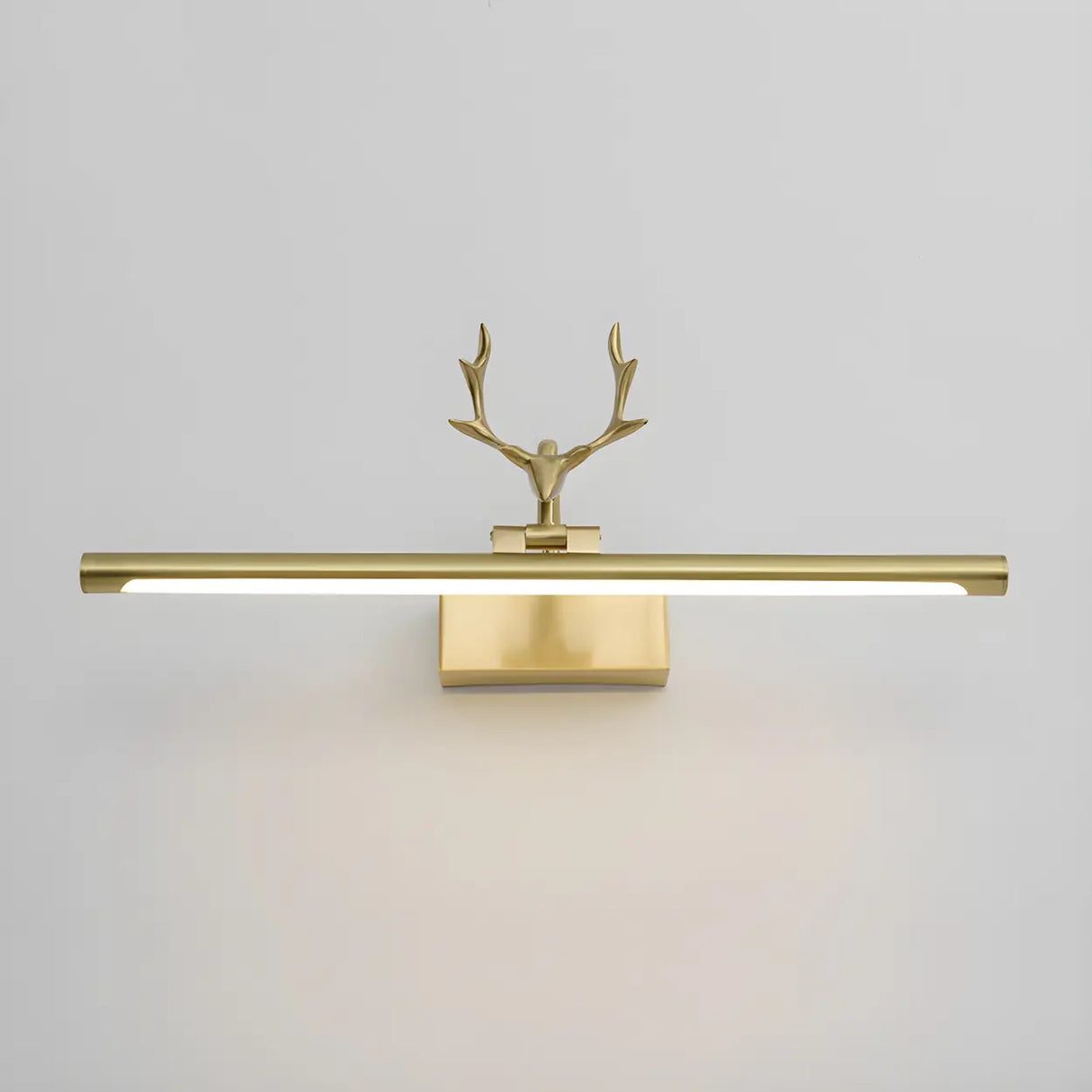 Stylish Brushed Gold Antler Art Vanity Wall Light Image - 16