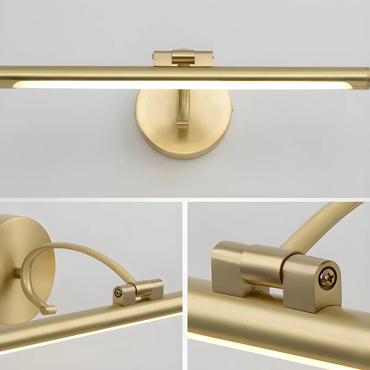 Stylish Brushed Gold Antler Art Vanity Wall Light Image - 22