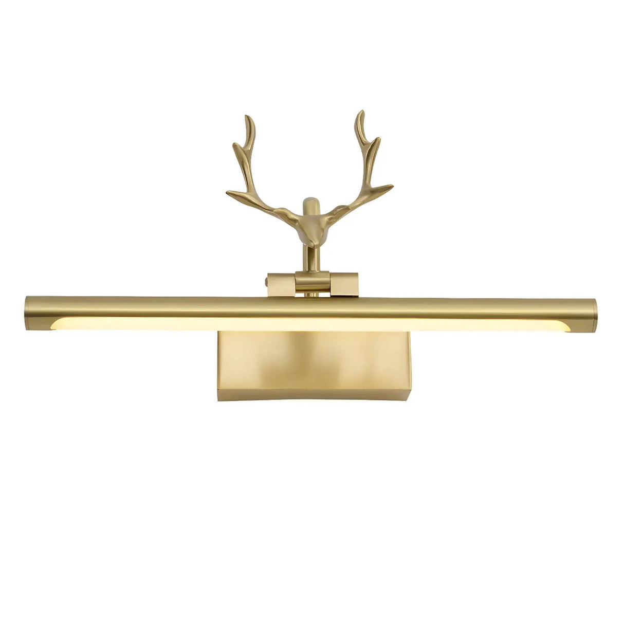 Stylish Brushed Gold Antler Art Vanity Wall Light Image - 9