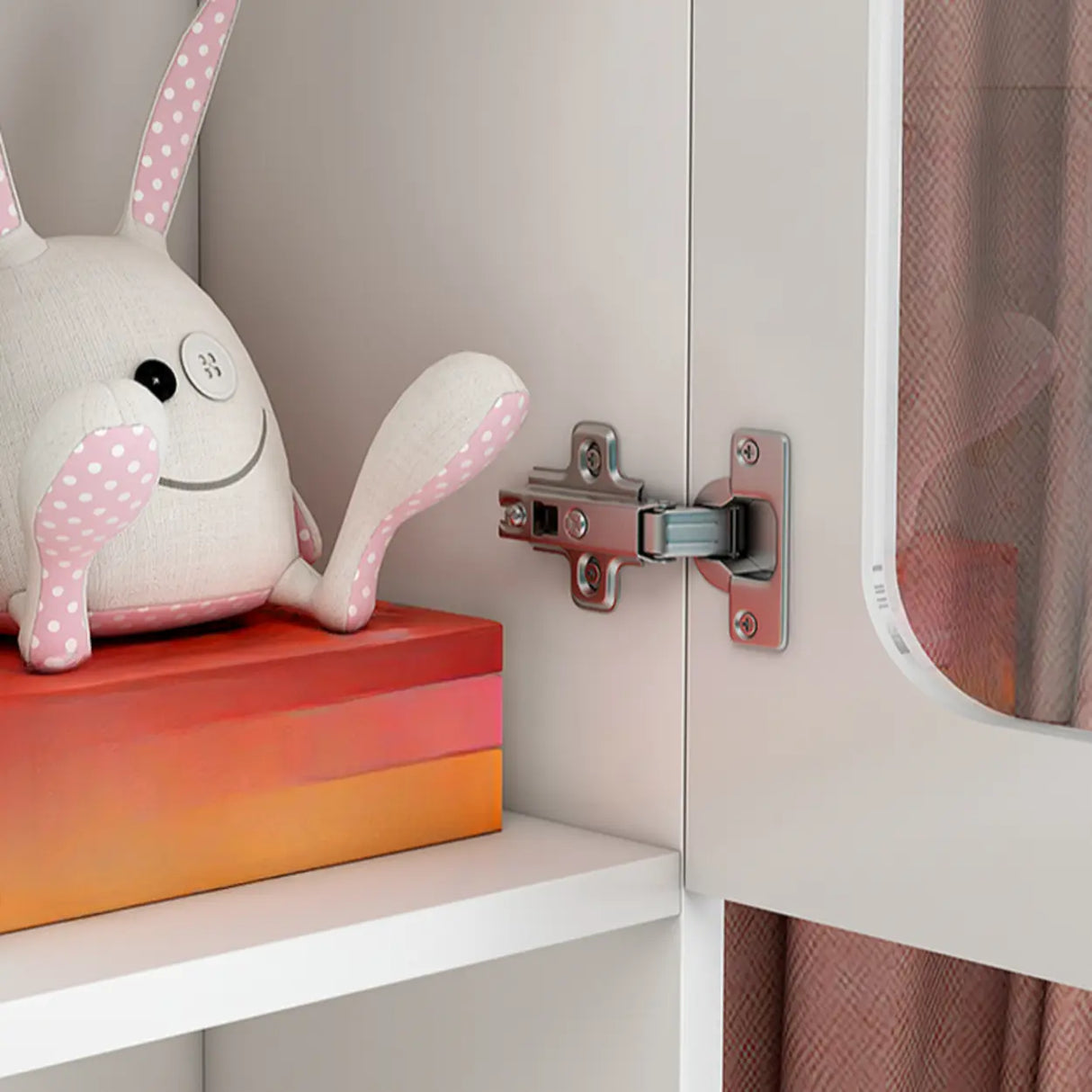 Stylish Design Closed Back Wood Narrow Storage Bookcase Image - 6