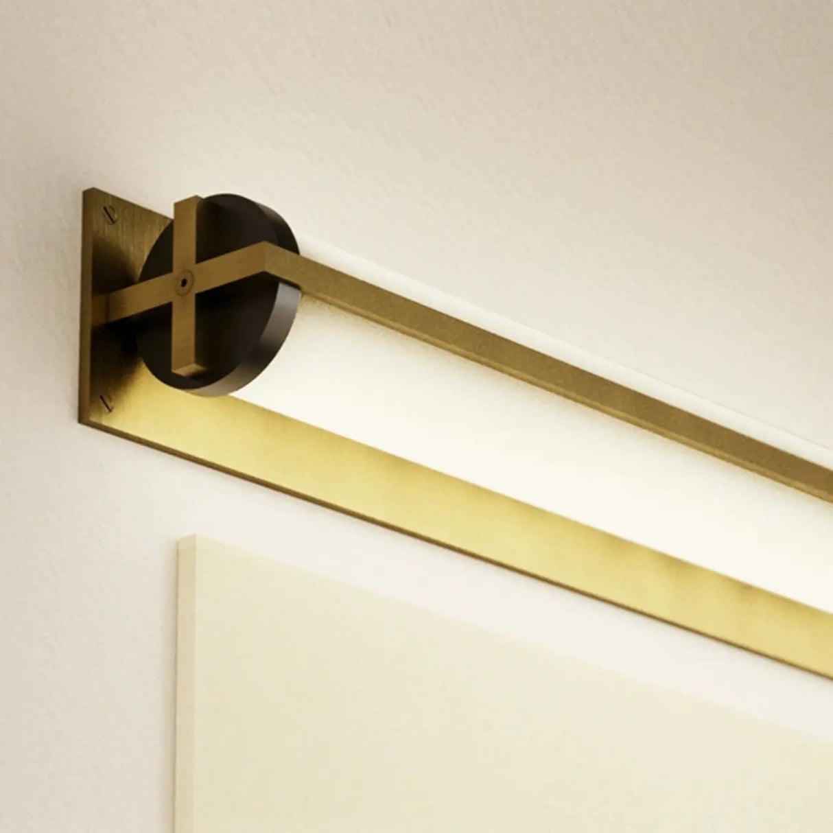 Stylish Double Light Bars Gold Vanity Sconce Light Image - 7