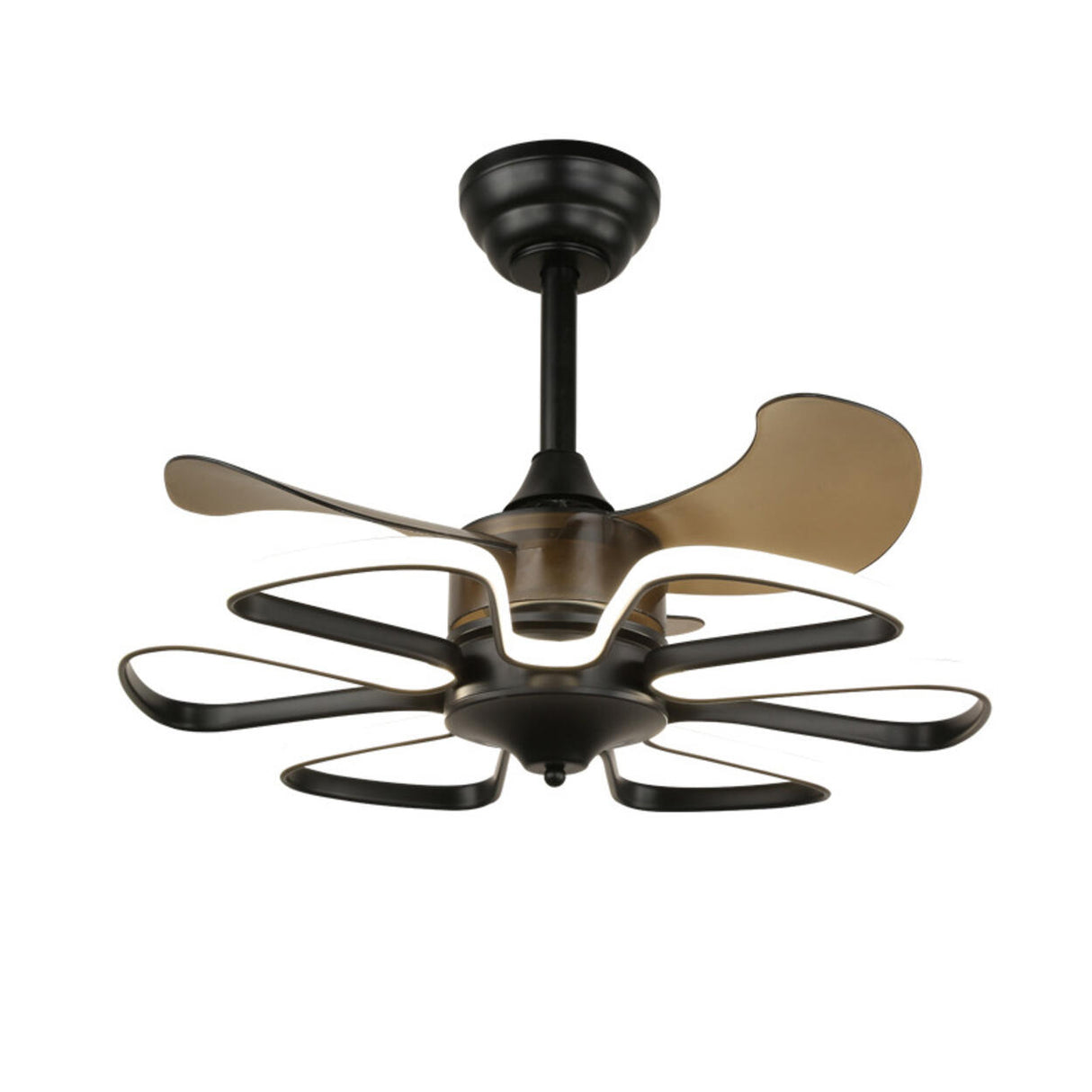 Stylish Elegant Flower Modern Ceiling Fan with Light Image - 7