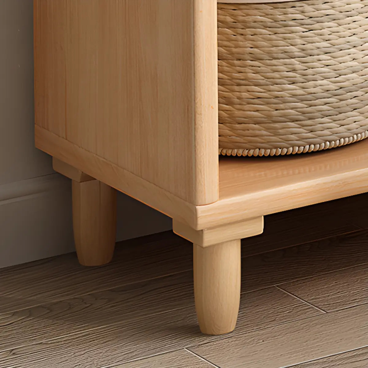 Stylish French Style Wooden Vertical Storage Bookcase Image - 7