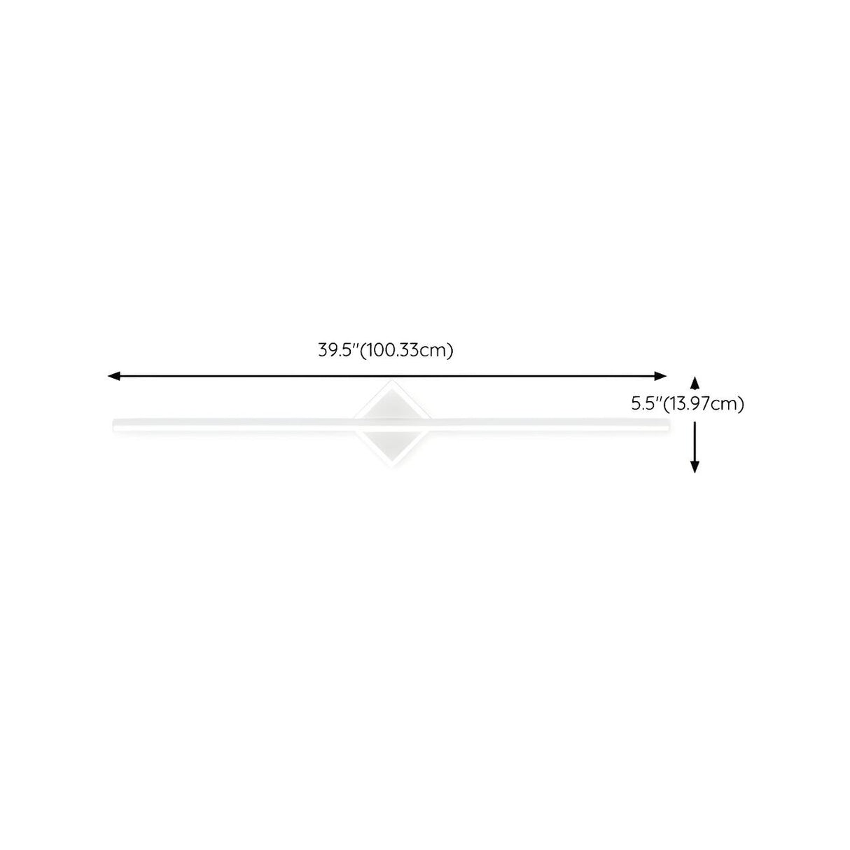 Stylish Geometric Design Simple LED Strip Vanity Light Image - 26