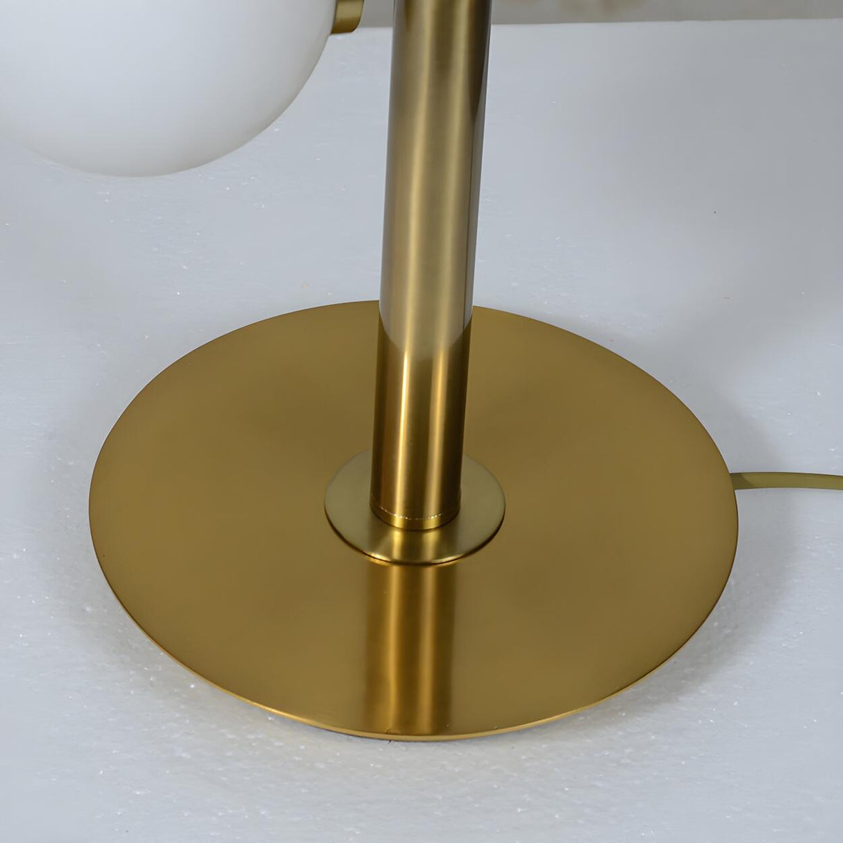 Stylish Gold 3-Light Globe Shade Metal Table Lamp Image - 11