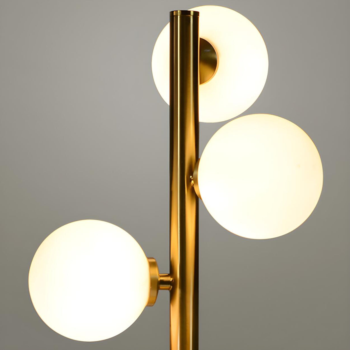 Stylish Gold 3-Light Globe Shade Metal Table Lamp Image - 5