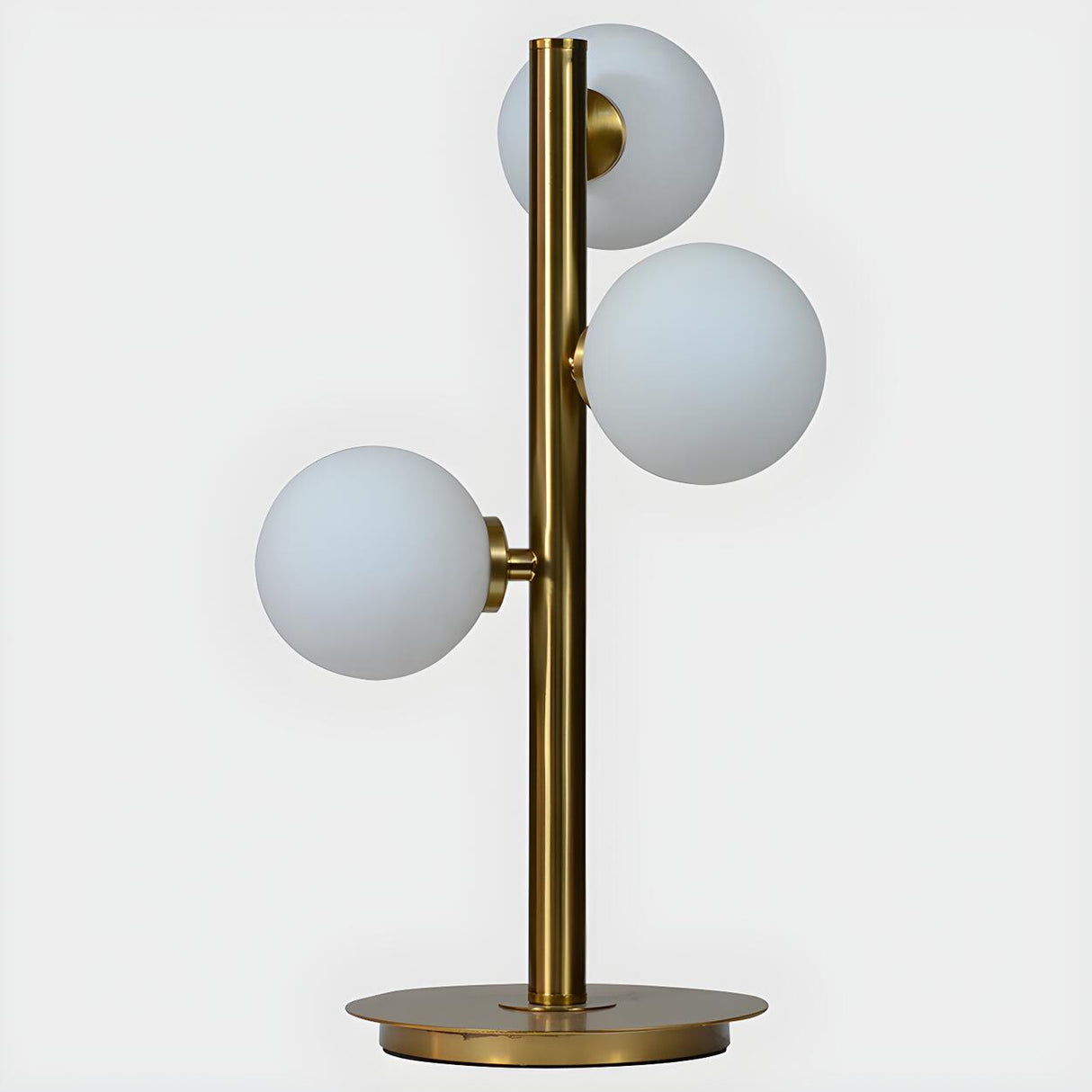 Stylish Gold 3-Light Globe Shade Metal Table Lamp Image - 7