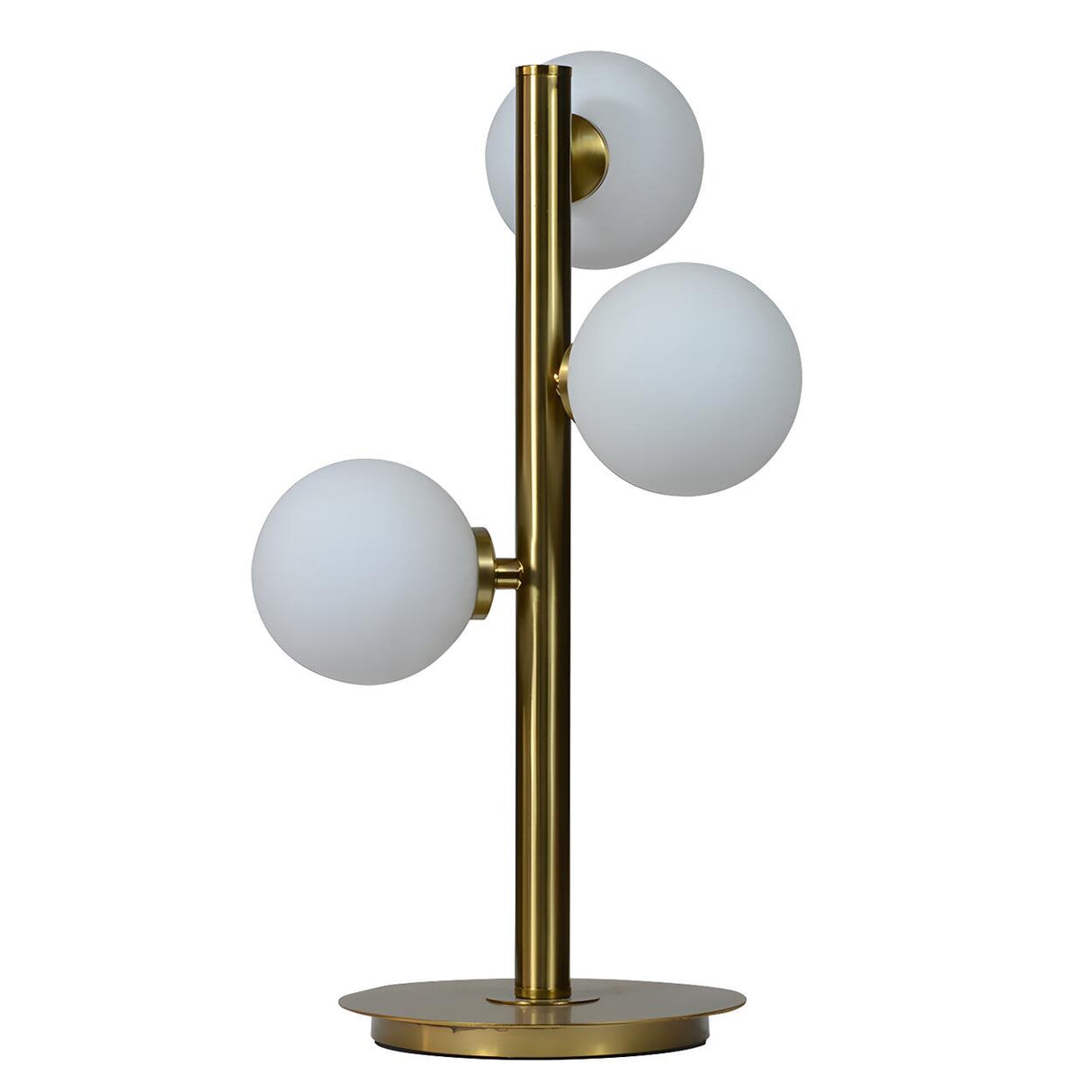 Stylish Gold 3-Light Globe Shade Metal Table Lamp Image - 8